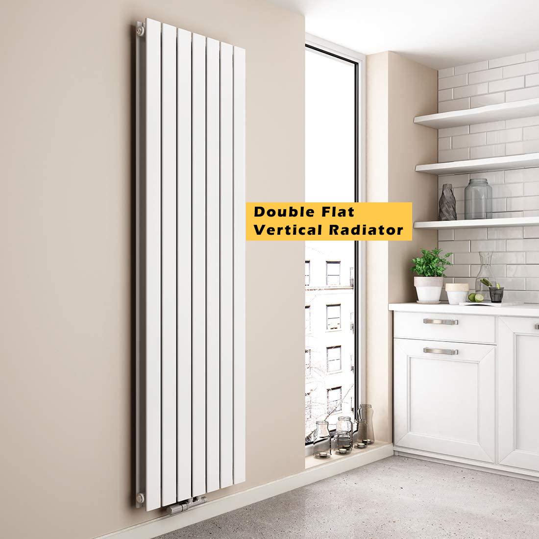 White Vertical Flat Vertical Heating Radiator