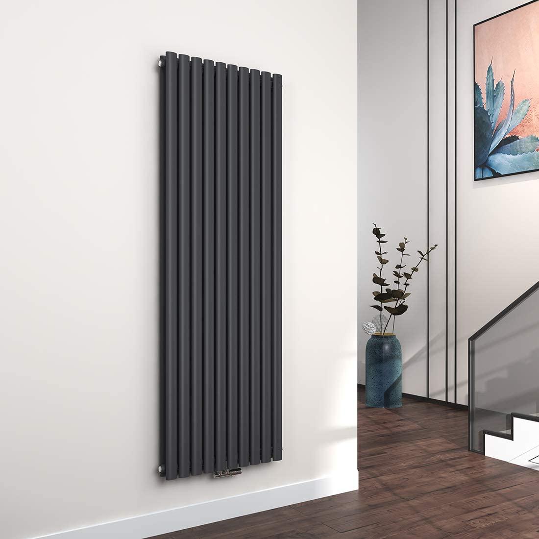 Double Oval Vertical Designer Heating Radiator