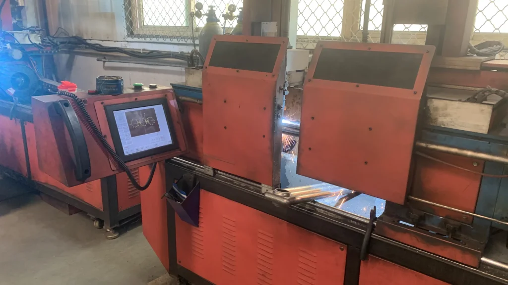 Automated radiator welding equipment at SUNLIKE factory