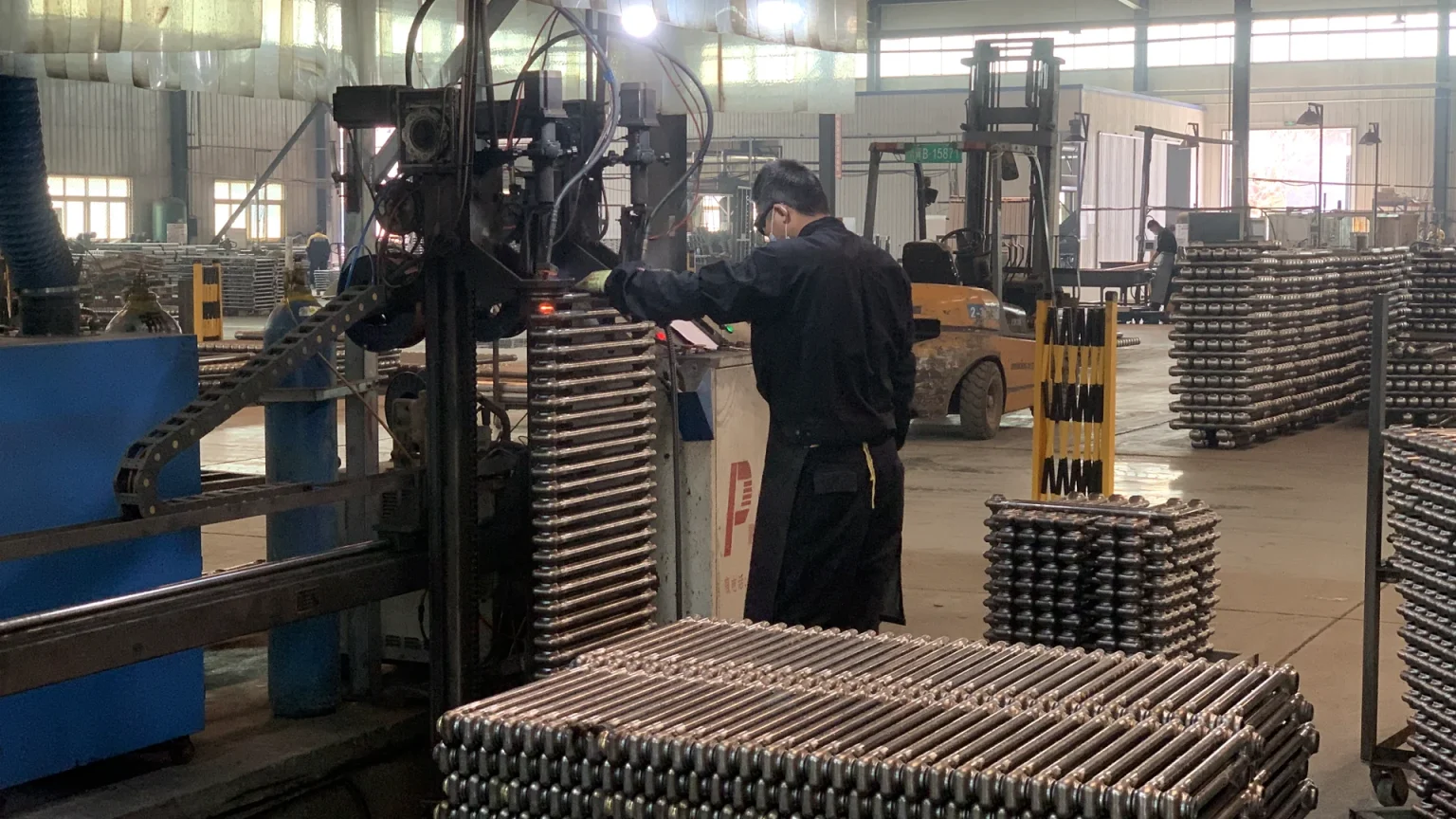 Radiator welding production line inside the SUNLIKE factory