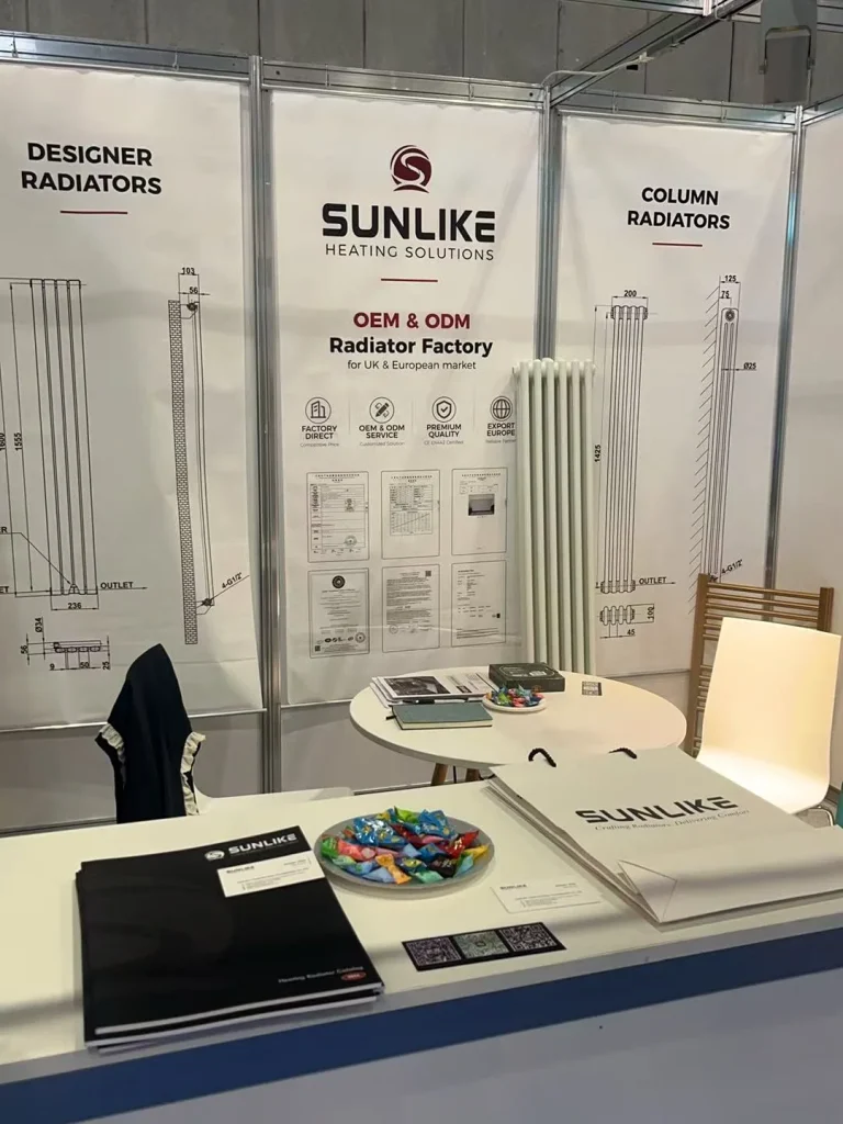 SUNLIKE radiator display at InstallerSHOW