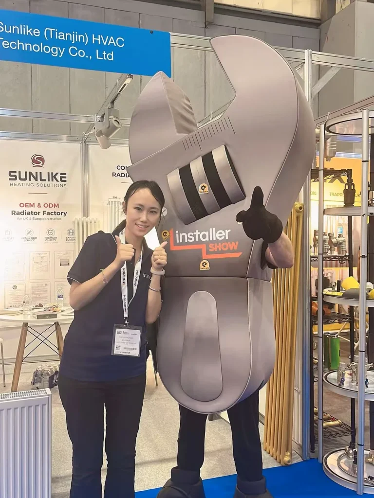 SUNLIKE team at the InstallerSHOW radiator exhibition