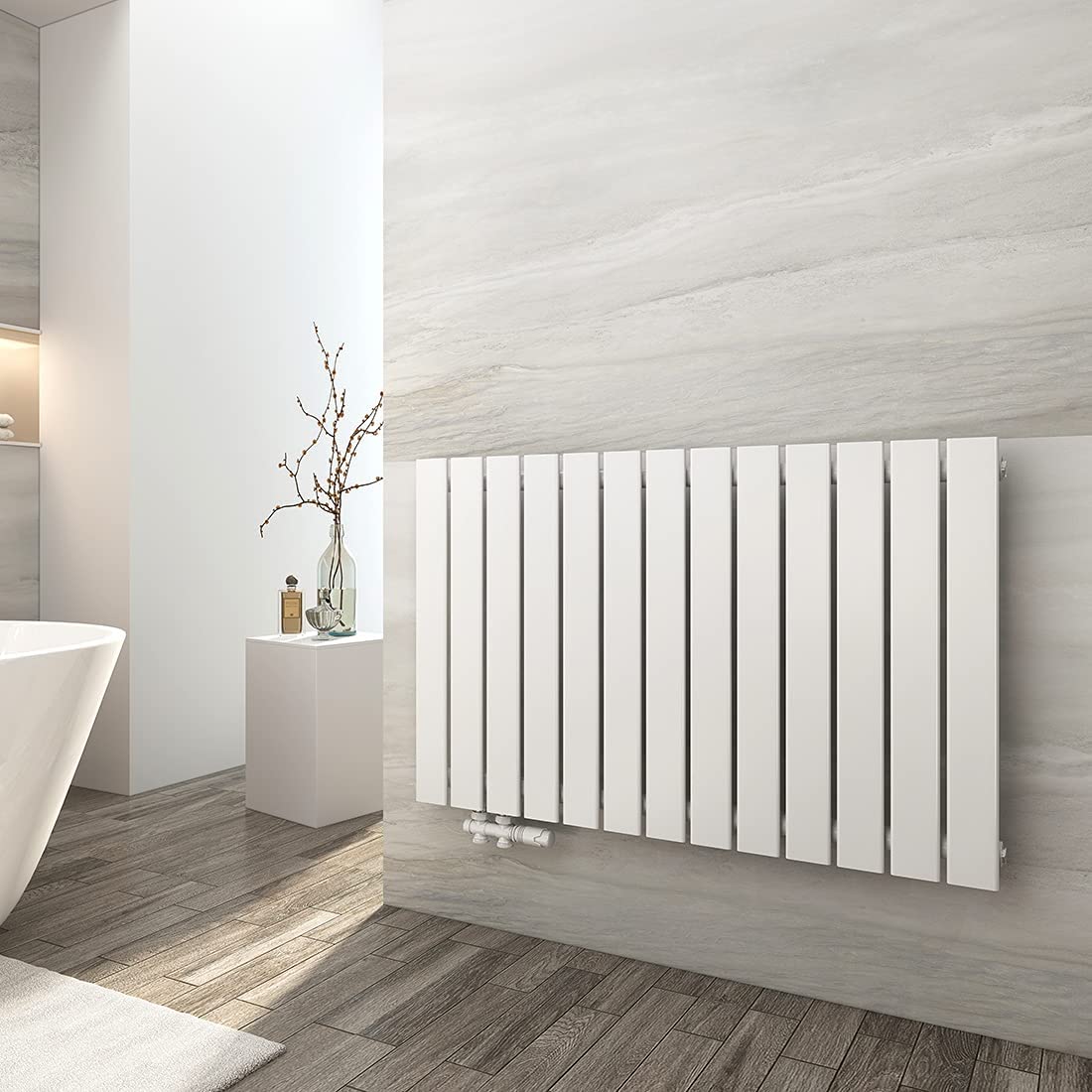 can a towel radiator heat a bathroom